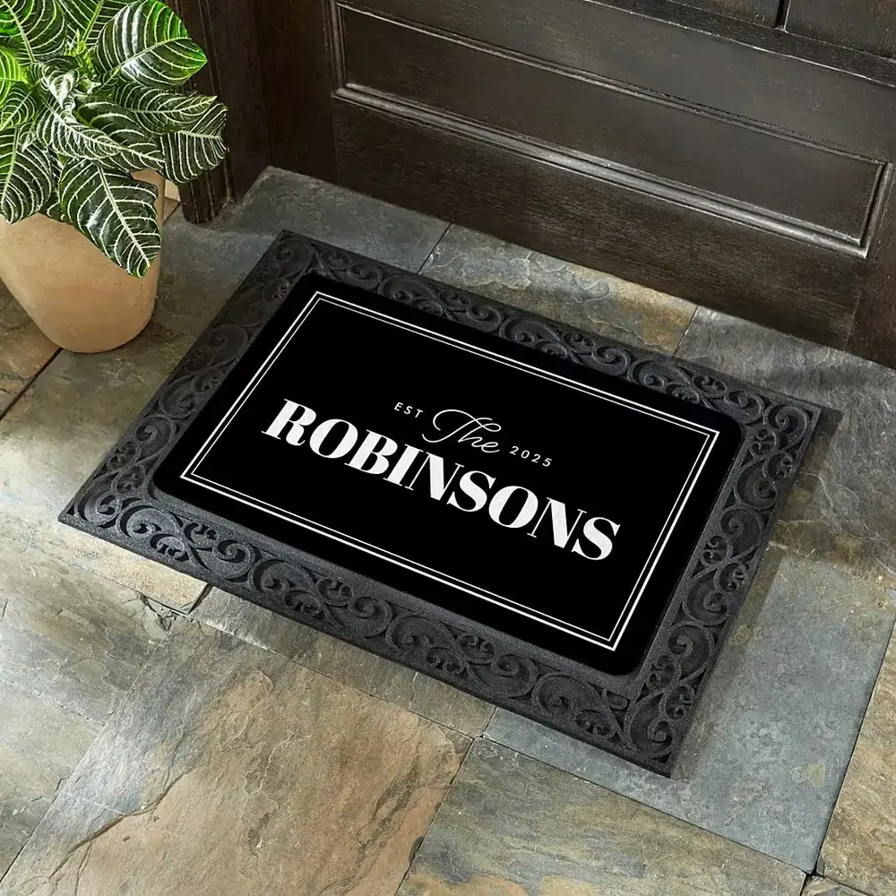 Personalized Family Established Doormat