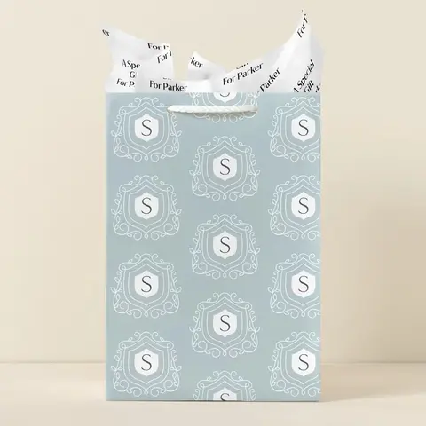 Personalized Initial Elegance Gift Bag