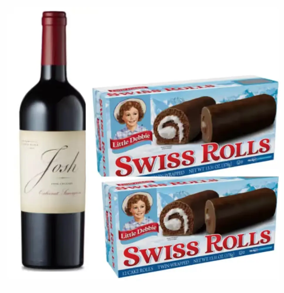 Red Wine & Swiss Rolls Combo