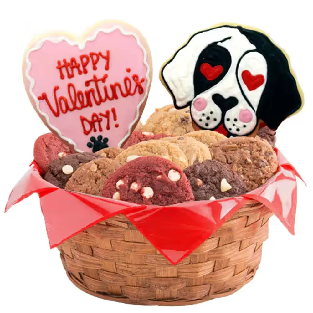 Puppy Kisses Cookie Basket