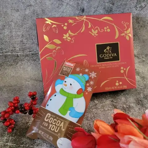 Godiva Biscuit Christmas Gift Box