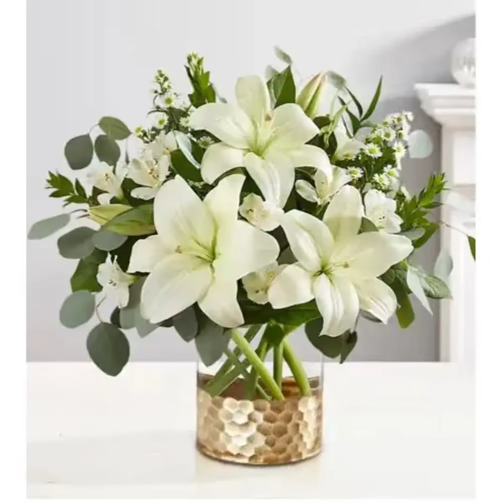 Winter White Lily Bouquet