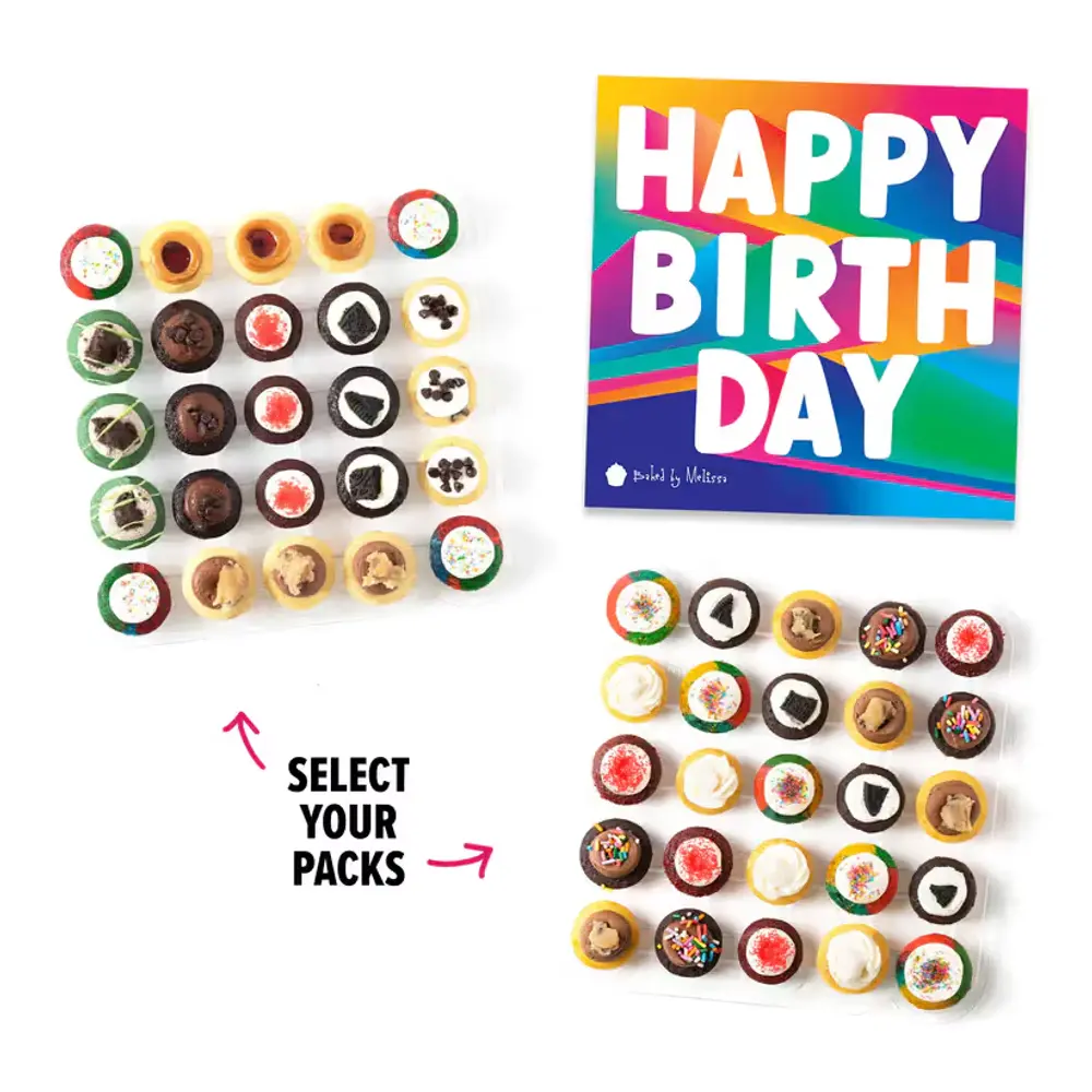 Groovy Birthday Box, 50 Bite-Size Treats