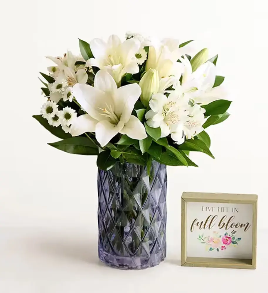 Elegant White Lily Bouquet