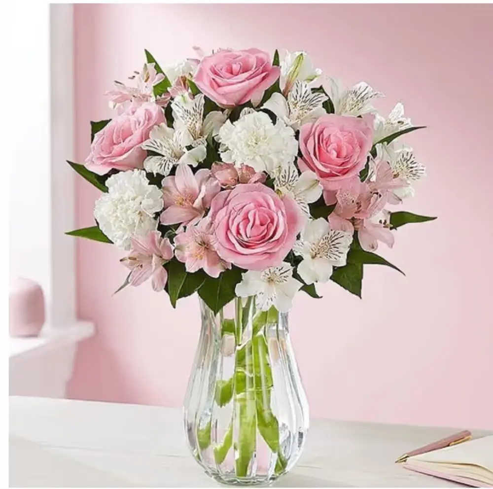 Pink & White Blooms Bouquet