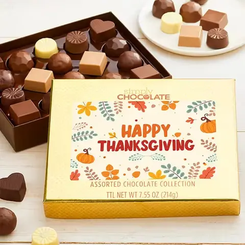 Happy Thanksgiving Chocolate Truffles, 18 Pc