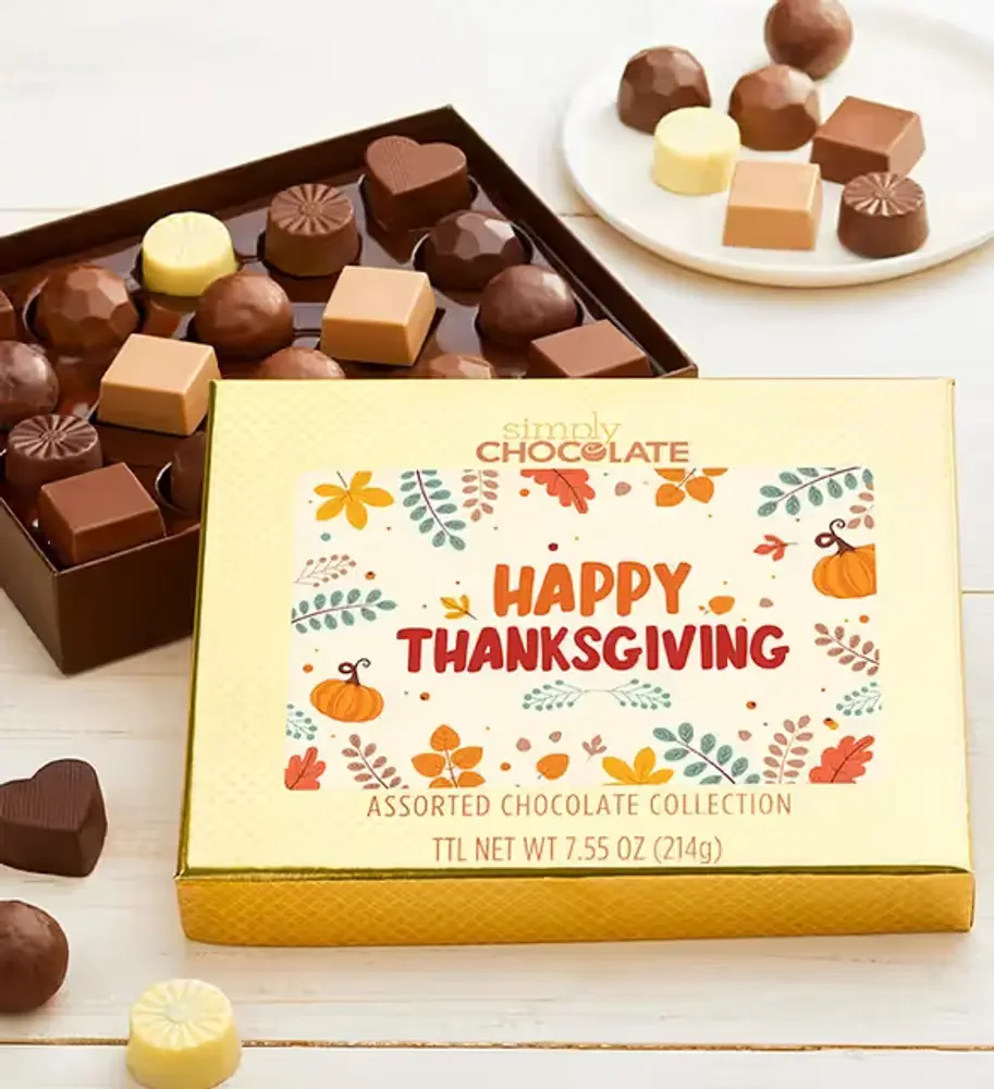 Happy Thanksgiving Chocolate Truffles, 18 Pc