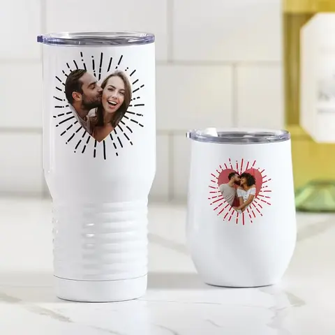 Personalized Heart Insulated Tumbler