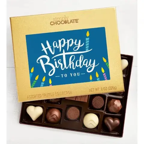 Happy Birthday Belgian Chocolate Box, 19 Pc