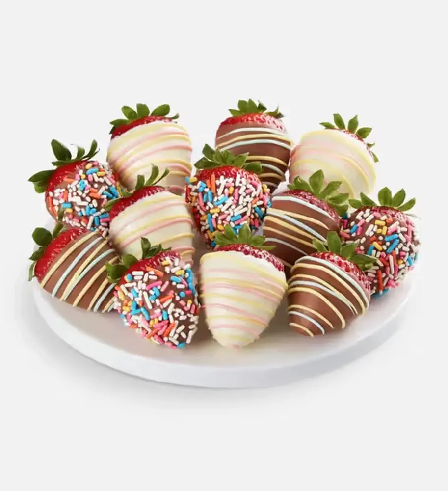 Birthday Dipped Strawberries
