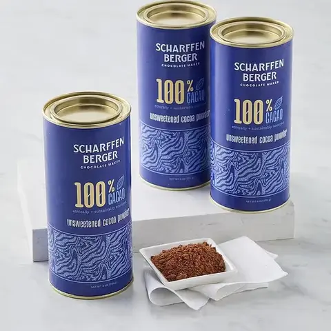 Scharffen Berger Unsweetened Cocoa Powder, 3 Pack