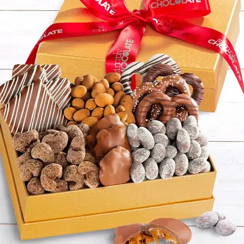 Chocolate Bliss Gold Gift Box