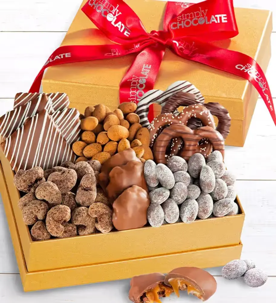 Chocolate Bliss Gold Gift Box