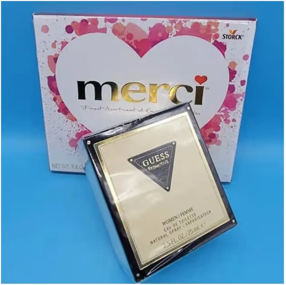 Guess Seductive with Merci Chocolates