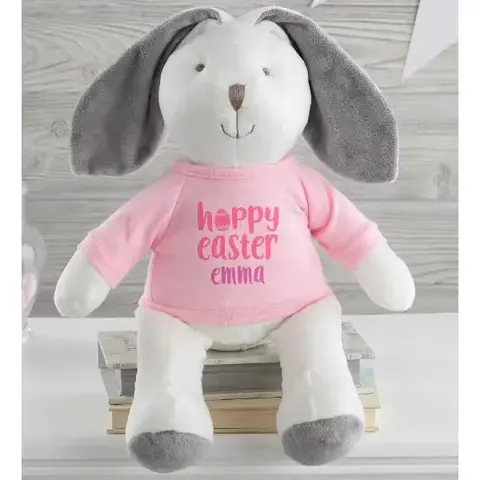 Personalized Hoppy Easter Plush Bunny