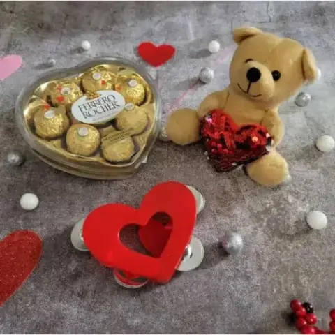 Teddy, Heart Tambourines & Ferrero