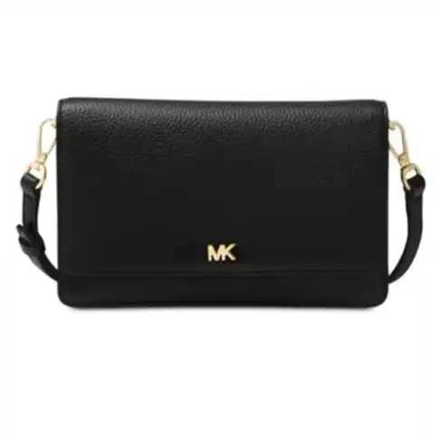 Pebble Leather Phone Crossbody Wallet