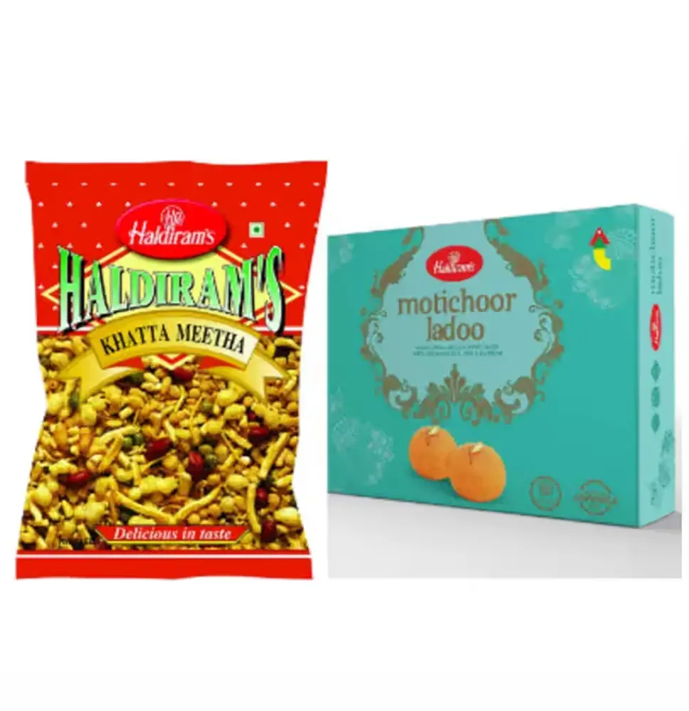 Motichoor Laddoo with Khatta Meetha