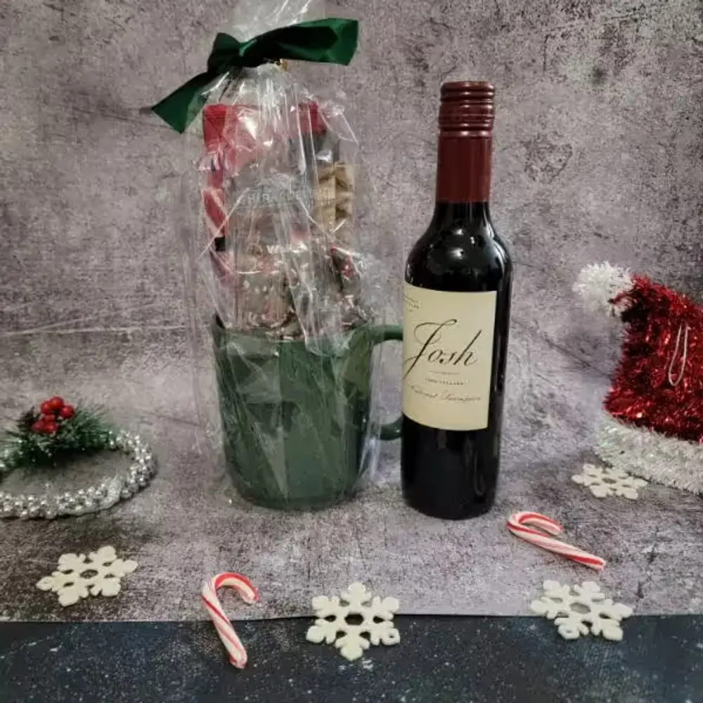 Cabernet & Christmas Goodies Green Mug