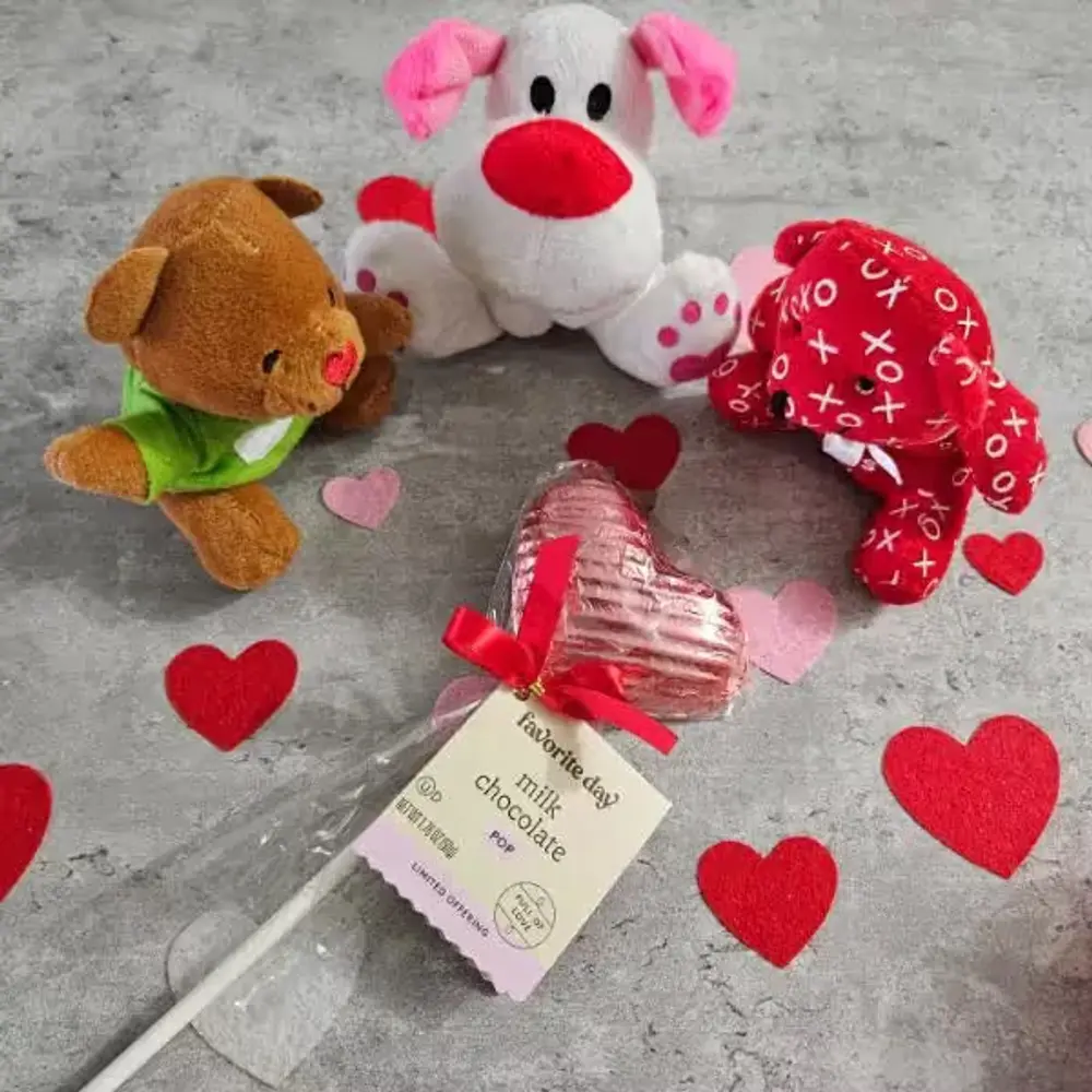 Teddy Trio & Chocolate Heart Pop