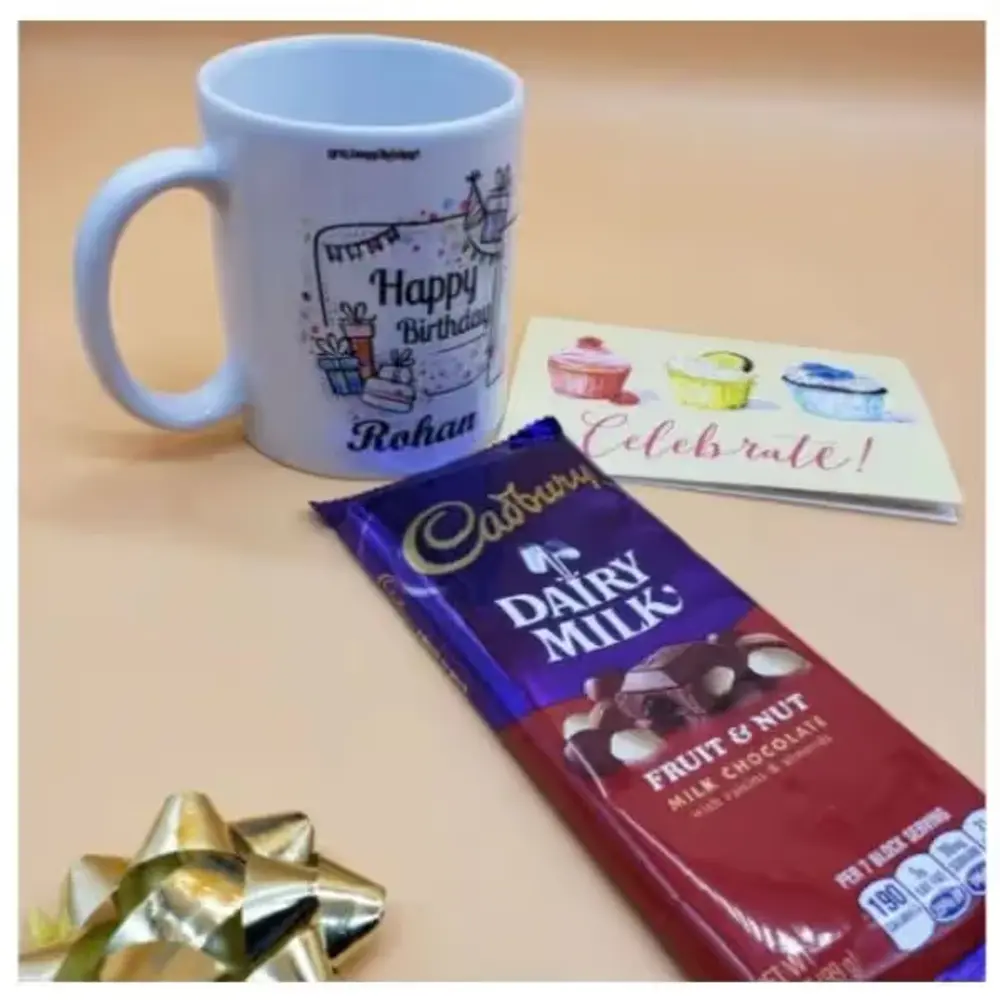 Personalized Birthday Mug & Dairy Milk (Bay Area Express)
