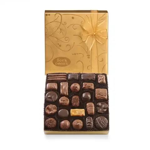 Gold Box Assorted Chocolates, 1 lb