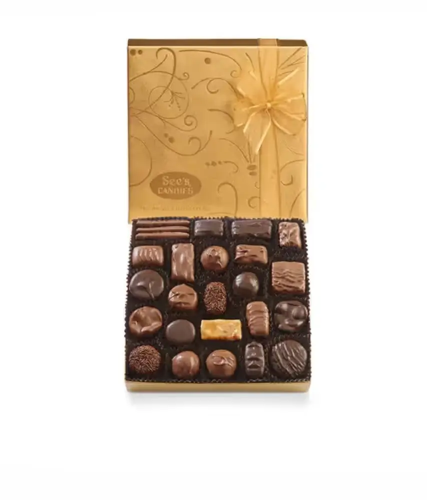 Gold Box Assorted Chocolates, 1 lb