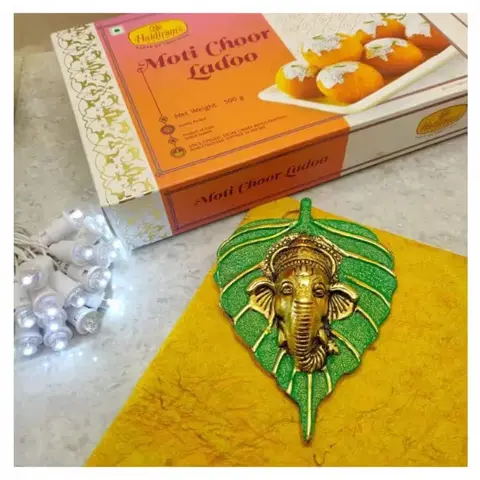 Ganesha Wall Hanging with Laddoo