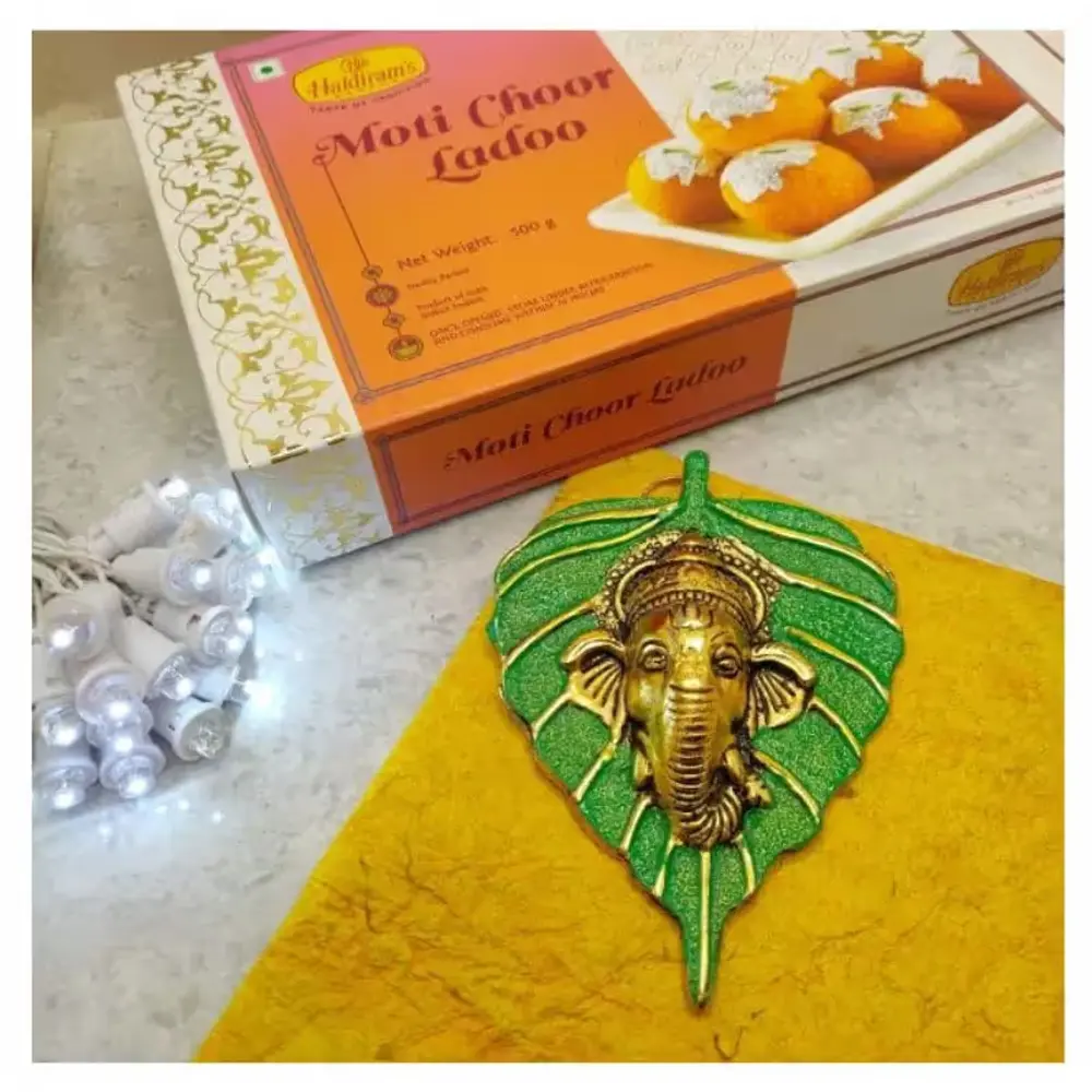 Ganesha Wall Hanging with Laddoo