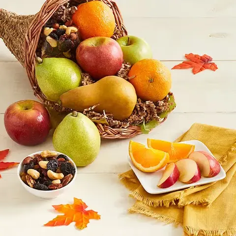 Cornucopia Fruit & Treats Basket