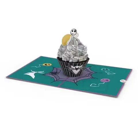 Nightmare Before Christmas Birthday Cupcake Card