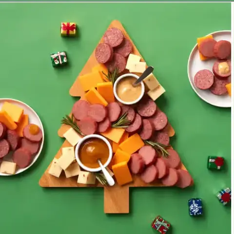 Christmas Tree Charcuterie Board Set