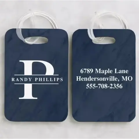 Personalized Luggage Tags, Set of 2