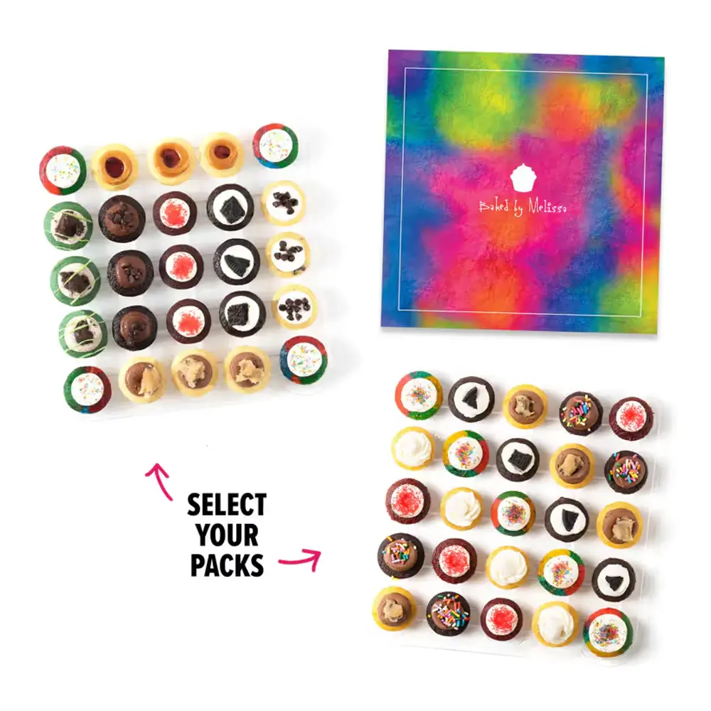 Tie-Dye Gift Box, 50 Bite-Size Treats