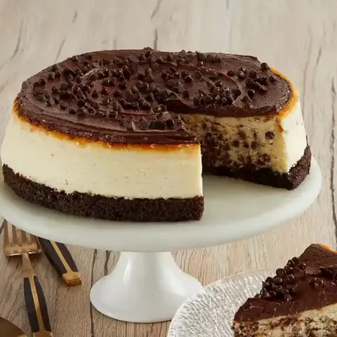 Creamy Chocolate Chip Cheesecake