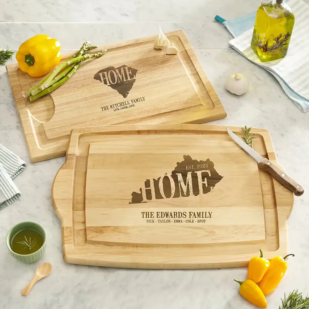 Personalized Home State Maple Cutting Board