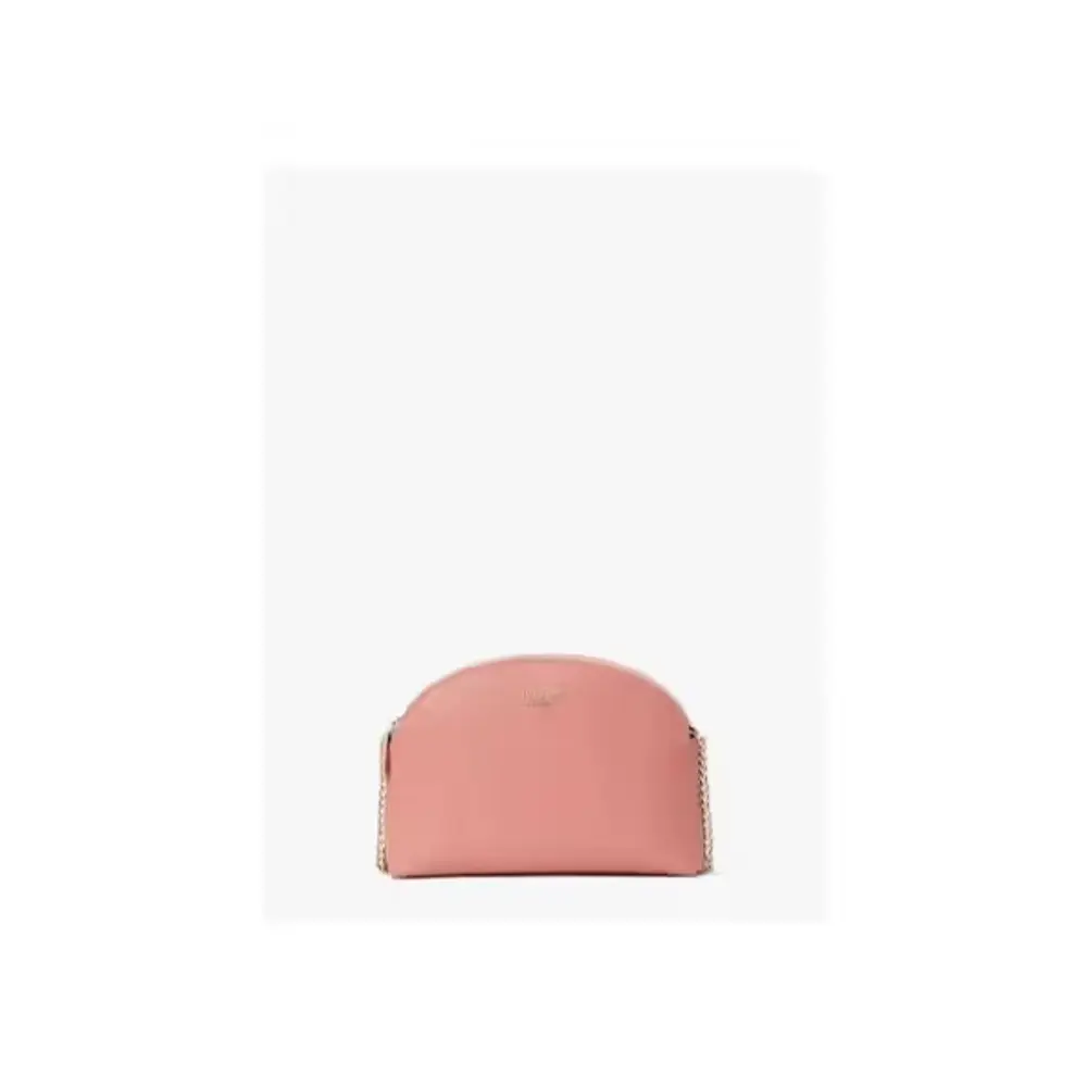 Saffiano Double-Zip Dome Crossbody