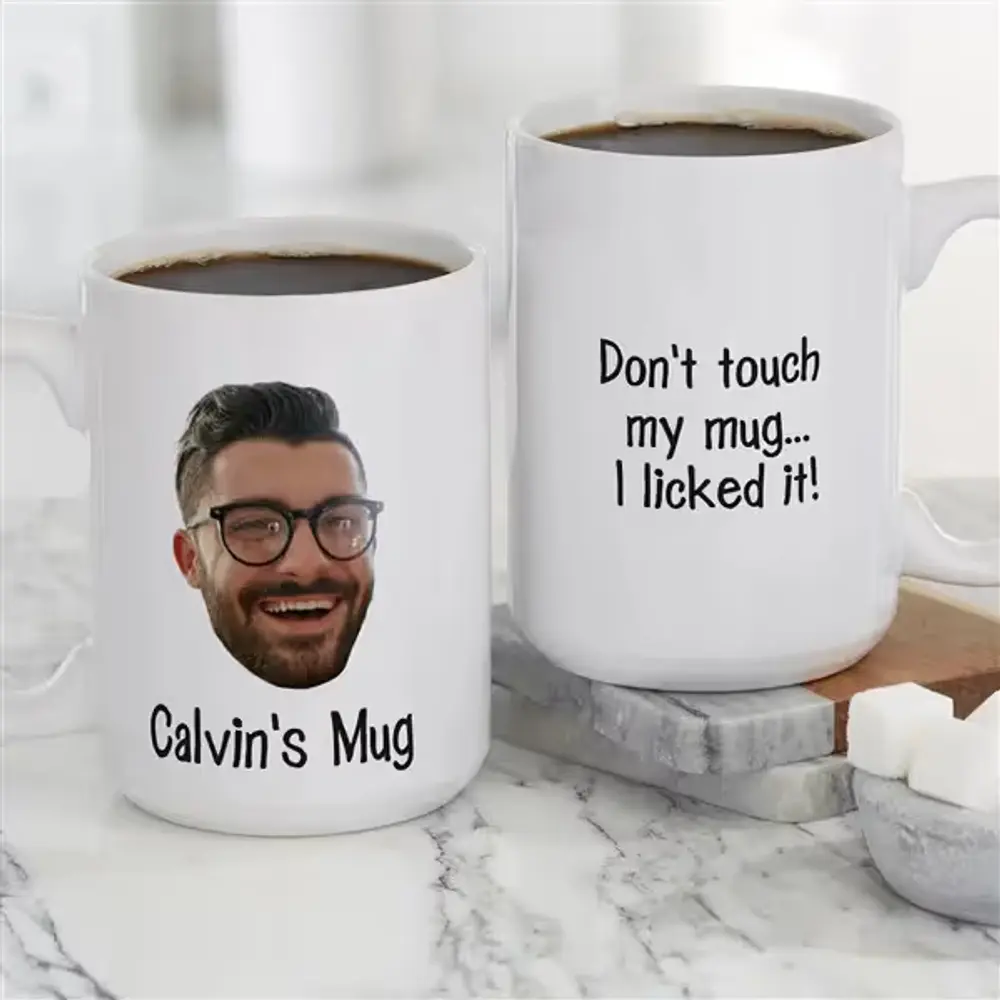 Personalized Photo Face Mug for Him
