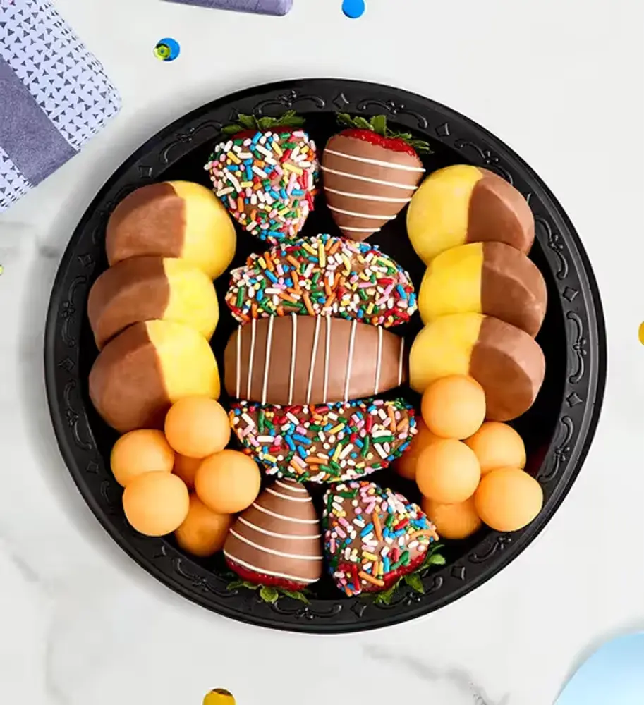 Birthday Fruit Platter Cake