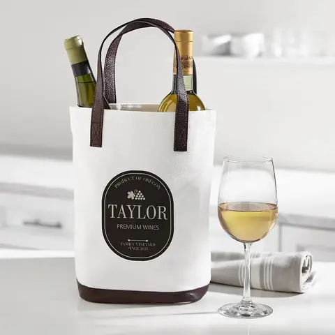 Personalized Premium Wine Tote