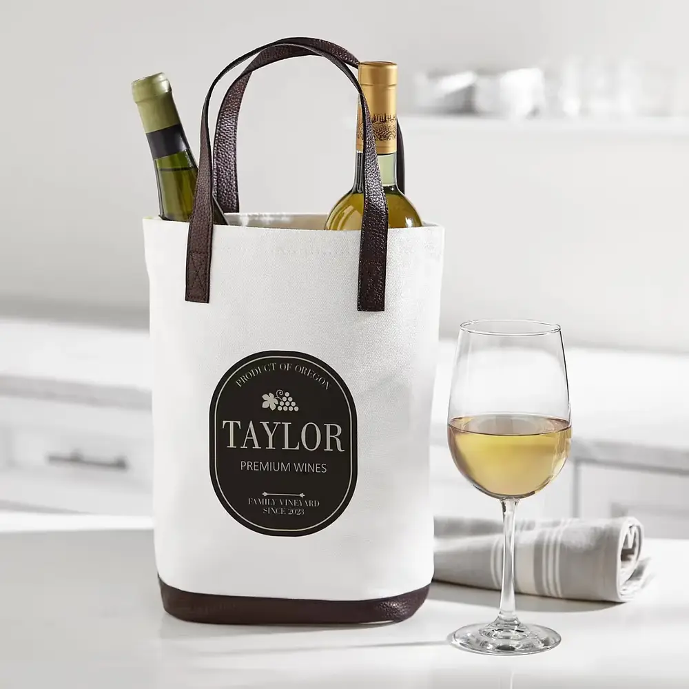 Personalized Premium Wine Tote
