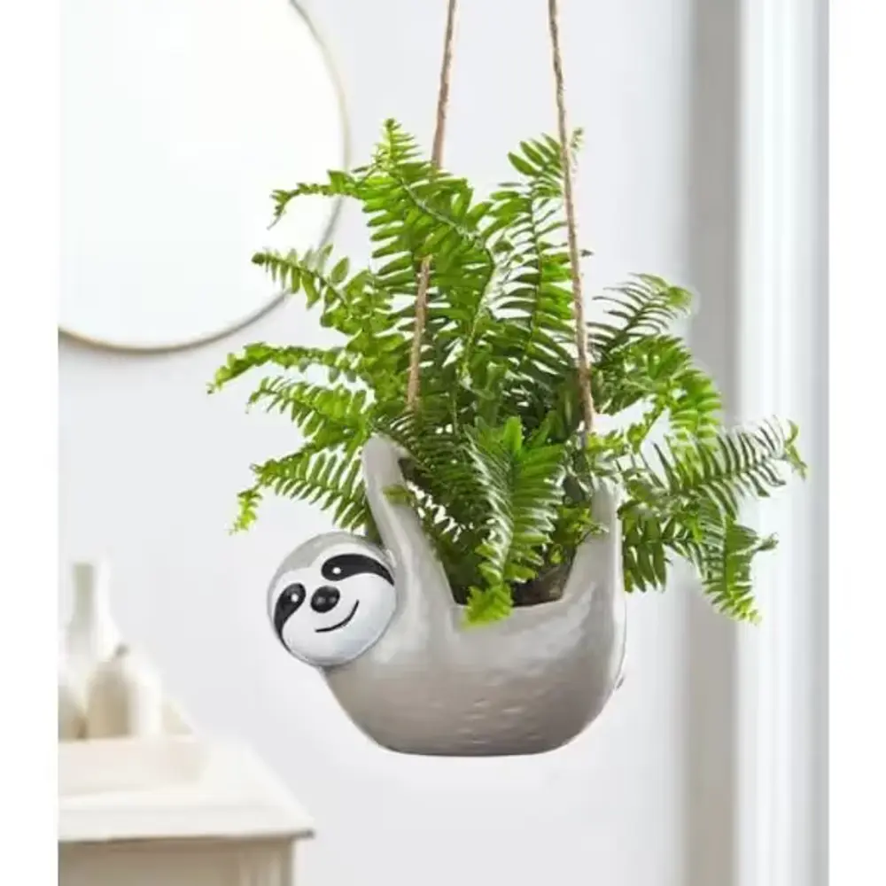Sammy the Sloth Hanging Planter