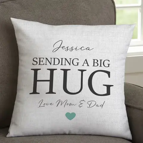 Personalized Sending Hugs Pillow