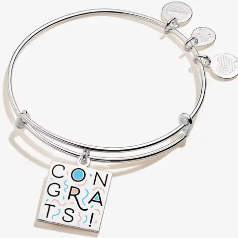Congrats Charm Bangle Bracelet