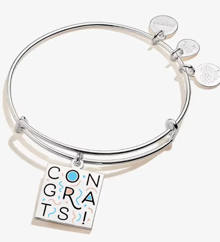 Congrats Charm Bangle Bracelet