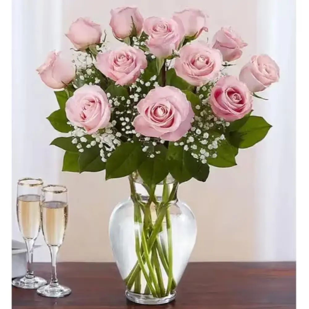 Premium Long Stem Pink Roses