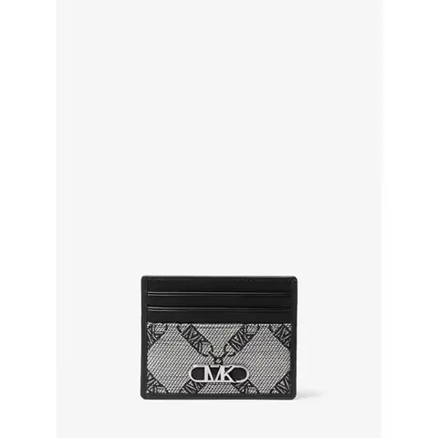 Logo Jacquard Slim Card Case