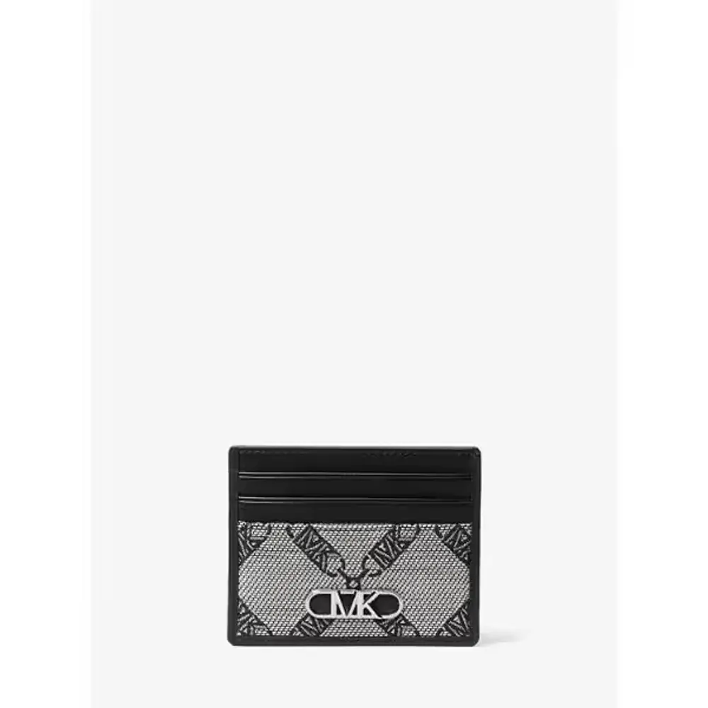 Logo Jacquard Slim Card Case