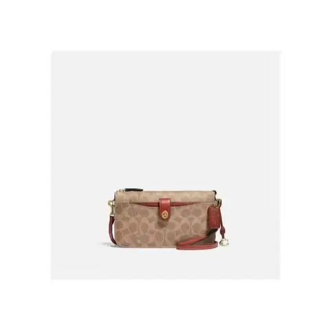 Signature Canvas Pop-Up Messenger Bag