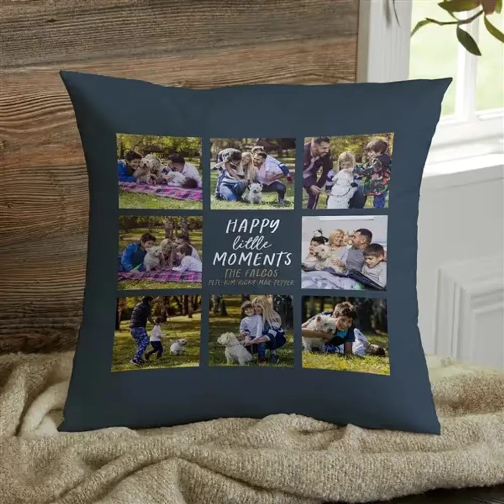 Happy Little Moments Photo Pillow